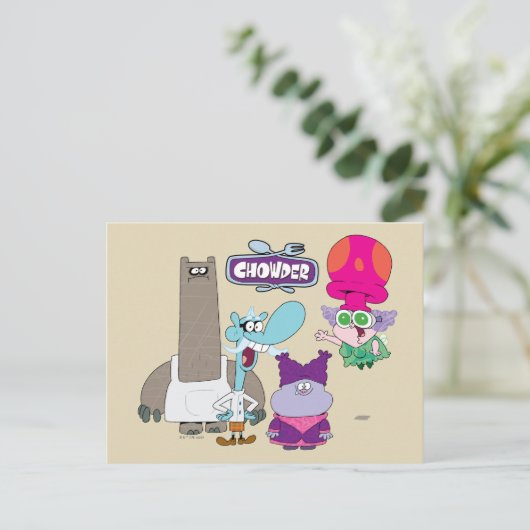 Shnitzel, Mung, Chowder, and Truffles ポストカード (スタンド正面)