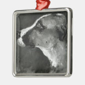 Shoの犬のアンリーdeツールーズLautrec |の頭部 メタルオーナメント (左)