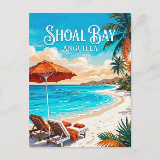 Shoal Bay Anguilla ポストカード (正面)