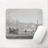 Shoalwaterのボートの方に来るEskimaux マウスパッド (マウス)
