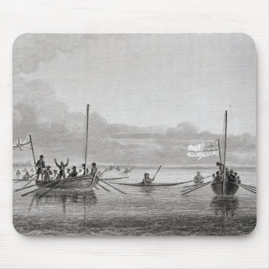 Shoalwaterのボートの方に来るEskimaux マウスパッド (正面)