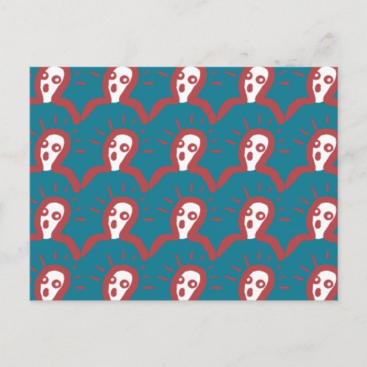 Shock and Awe-some -すごい顔マンガ ポストカード (正面)