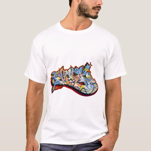 SHOCK ( Fat Graffiti on Shirt) Tシャツ (正面)