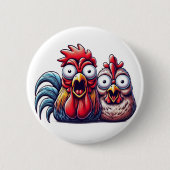  Shocked Barnyard Duo Button 缶バッジ (正面)