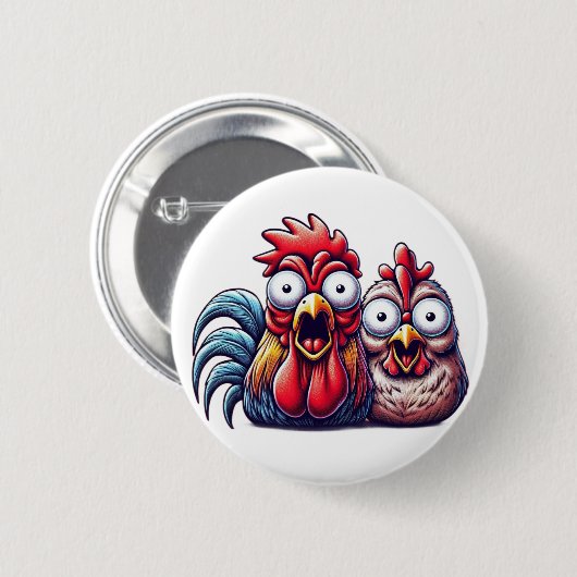 Shocked Barnyard Duo Button 缶バッジ (正面&裏面)