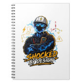 Shocked By Design 高電圧電気技師 ノートブック (正面)