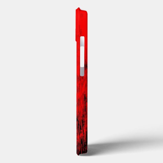 Shocked Expression: Artistic Red Grunge Case Case-Mate iPhoneケース (裏面 / 左)