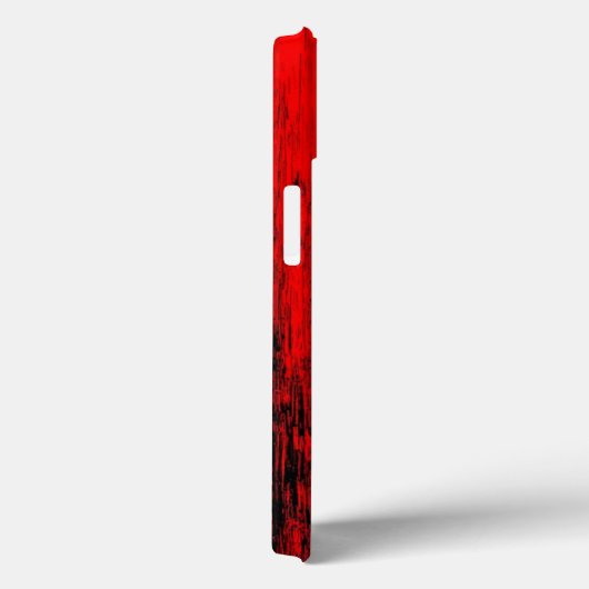 Shocked Expression: Artistic Red Grunge Case Case-Mate iPhoneケース (裏面 / 右)