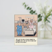 Shocked Nurse Watches Patient Dance Get Well ポストカード (スタンド正面)