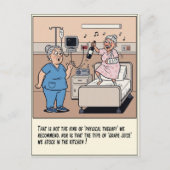 Shocked Nurse Watches Patient Dance Get Well ポストカード (正面)