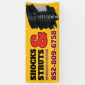 Shocks And Strutsサービスのカスタムバナー 横断幕 (縦)