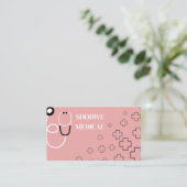 Shodwe Medical - モダン医療ブランドデザイン 名刺 (スタンド正面)