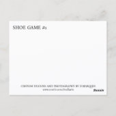 SHOE GAME #1 ポストカード (裏面)