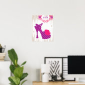 SHOE Poster Purple -ファッションポスター ポスター (ホームオフィス)