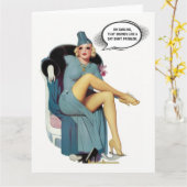 Shoe Shopping and Work Issues Don’t Mix カード (黄色い花)