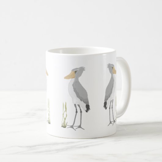 Shoebillのこうのとりのマグ コーヒーマグカップ (正面右)