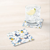 Shoebill Baby Shower Napkins スクエアペーパーコースター (インサイチュ)