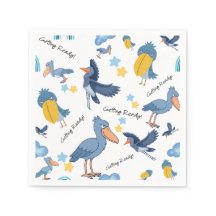 Shoebill Baby Shower Napkins