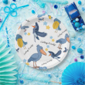 Shoebill Baby Shower Napkins ペーパープレート (パーティー)