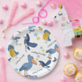 Shoebill Baby Shower Napkins ペーパープレート (パーティー)