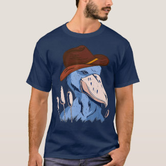 Shoebill Bird African Stork Bird Lover Cowboy Hat  Tシャツ