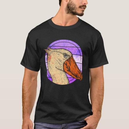 Shoebill Bird Animal Colorful  2 Tシャツ (正面)