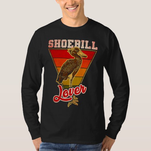 Shoebill Bird Animal Tシャツ (正面)