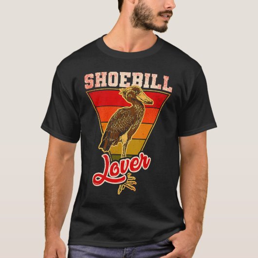 Shoebill Bird Animal Tシャツ (正面)