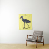 Shoebill bird cartoon illustration タペストリー (インサイチュ)