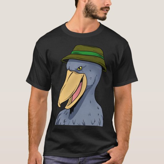 Shoebill Bird Ornithologist Whalebill Animal Ornit Tシャツ (正面)