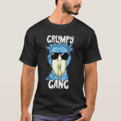 Shoebill Grumpy Gang Sunglass African Stork Shoebi Tシャツ (正面)
