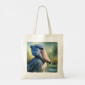 Shoebill in the Wetlands 2 - Watercolor トートバッグ (裏面)