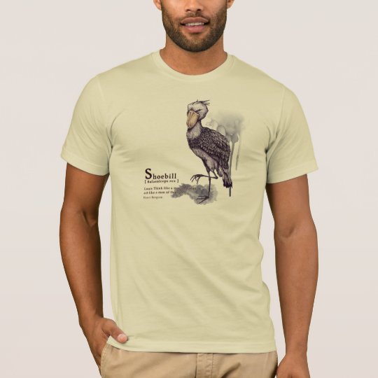 shoebill - plum tシャツ