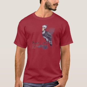 shoebill - plum tシャツ