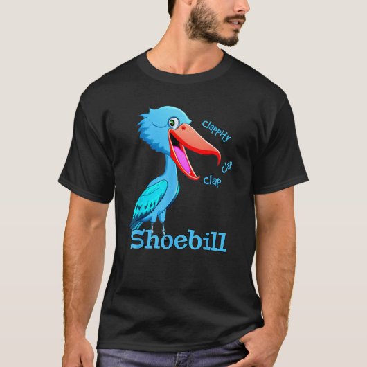 Shoebill Stork Whalebill Stork Bird  Design Tシャツ (正面)
