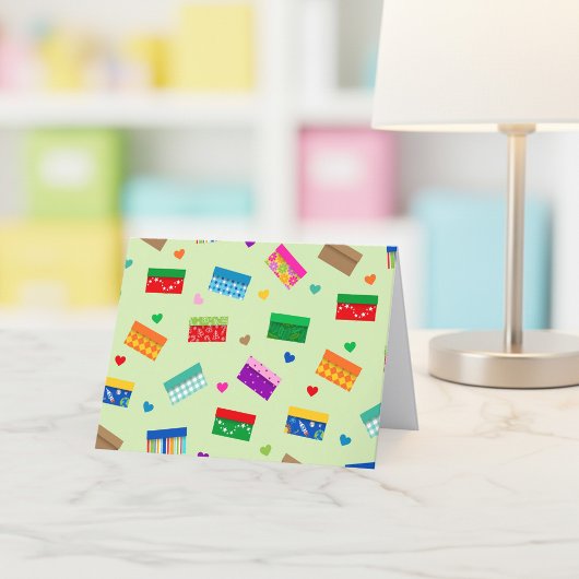 Shoebox Love Thank You Card - Green サンキューカード