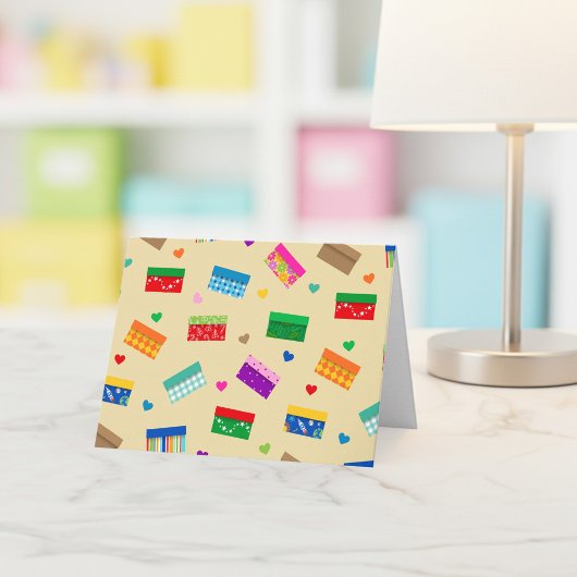 Shoebox Love Thank You Card - Khaki サンキューカード