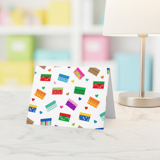 Shoebox Love Thank You Card - White サンキューカード