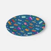 Shoebox Star Party Plates - Blue ペーパープレート (アングル)