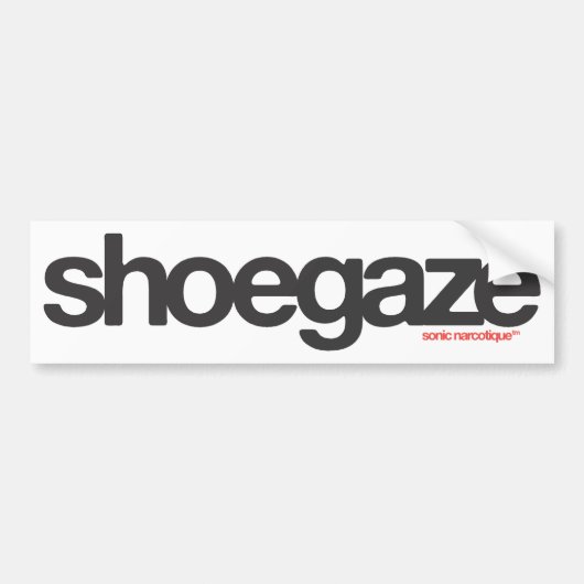 Shoegaze バンパーステッカー (正面)
