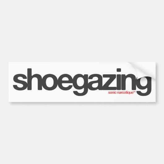 Shoegazing バンパーステッカー (正面)