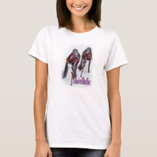 Shoeholicsのヘビの靴のかかとのTシャツ Tシャツ