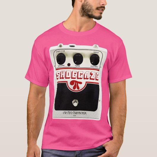 Shoekaze Guitar Effectsペダルギタリスト Tシャツ (正面)