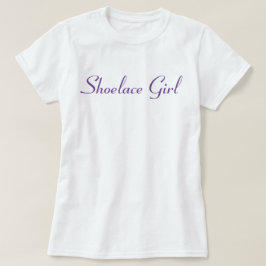 Shoelace Girl – ベーシックパープルTシャツ Tシャツ