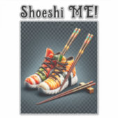 SHOESHI ME – すしユニークスニーカー シール (正面)