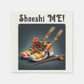 SHOESHI ME – すしユニークスニーカー スタンダードカクテルナプキン (正面)