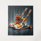 SHOESHI ME – すしユニークスニーカー タペストリー (正面)