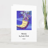 Shofar Rosh Hashanah、L'Shanah Tovah シーズンカード (裏面)