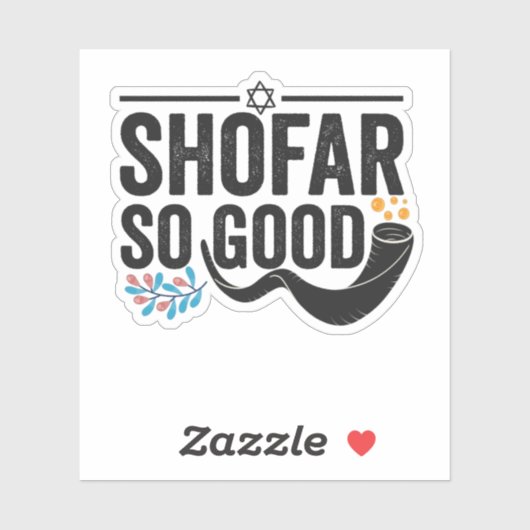 Shofar So good Funny Jewish Hanukkah Holiday Gift シール (シート)
