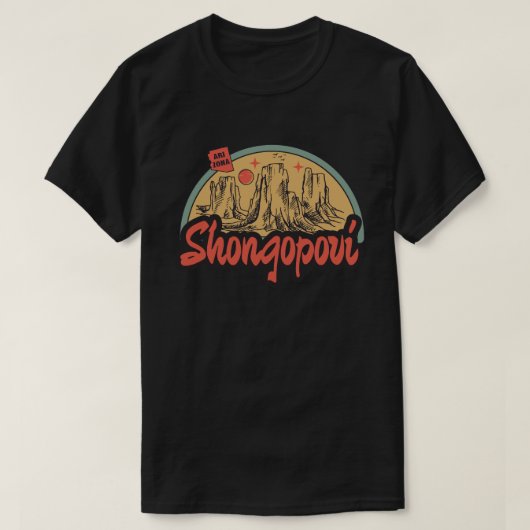 Shongopovi、アリゾナ州Tシャツ Tシャツ (デザイン正面)